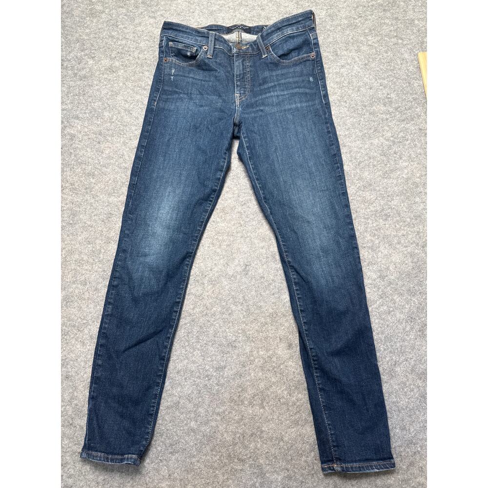 Lucky Brand Mid Rise Skinny Jeans Women’s 4/27 Dark Wash Ankle Stretch Denim